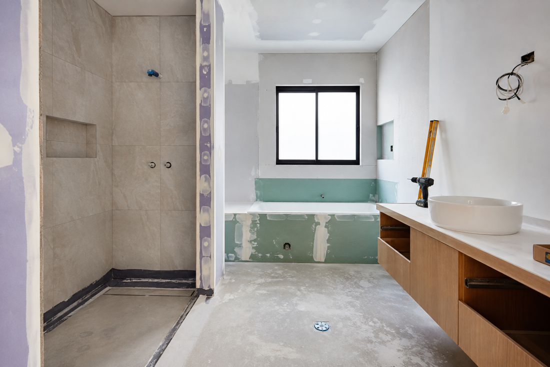 Bathroom renovation process and order of works in Australia